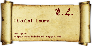 Mikulai Laura névjegykártya